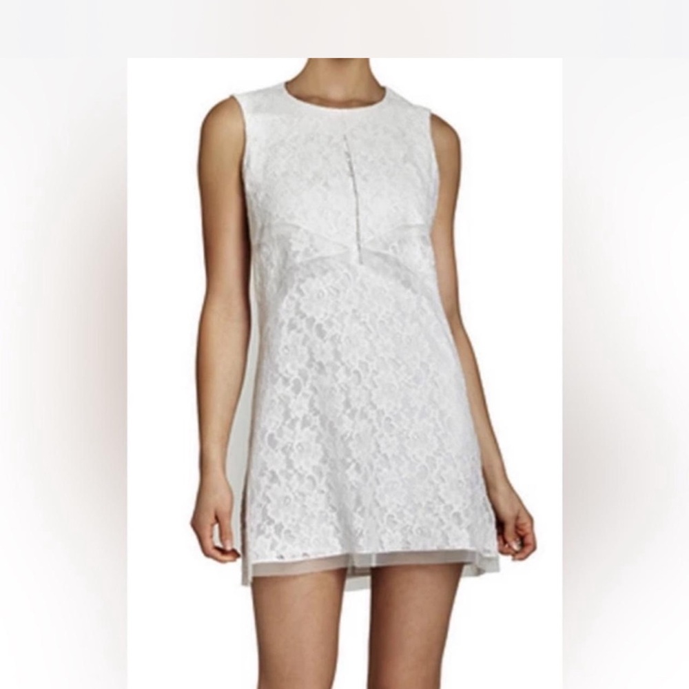 BCBGmaxAzria white lace mini dress S - Picture 4 of 5